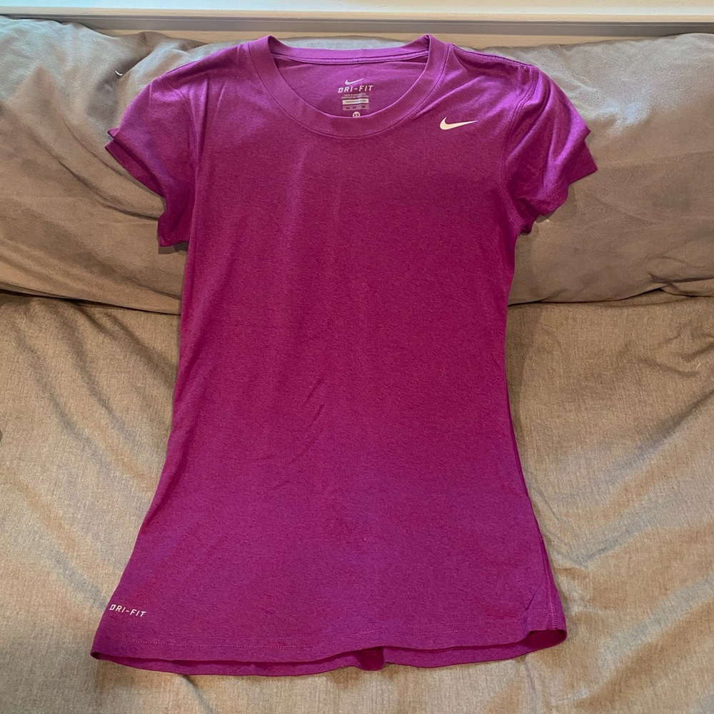Nine Purple Dri-Fit Shirt Sleeve T-Shirt